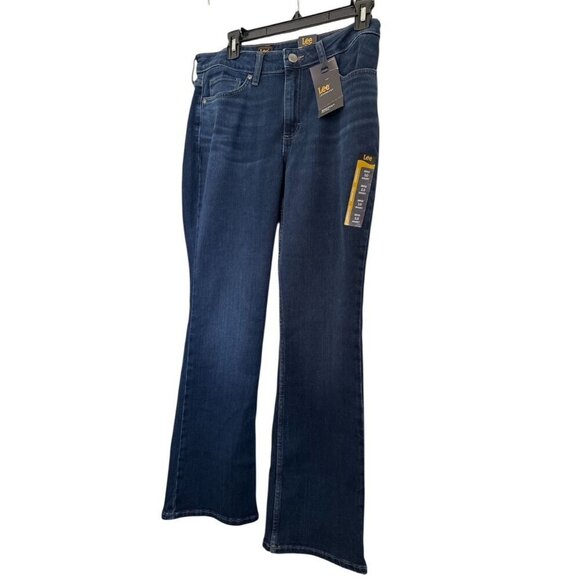 Lee Womens Mid Rise Dark wash Legendary Bootcut Jeans Sz 10 Short New - Picture 5 of 8